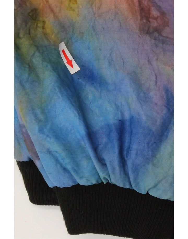 Chaqueta Bomber Vintage Mujer IT 42 Poliamida Tie Dye Mediana Multicolor
