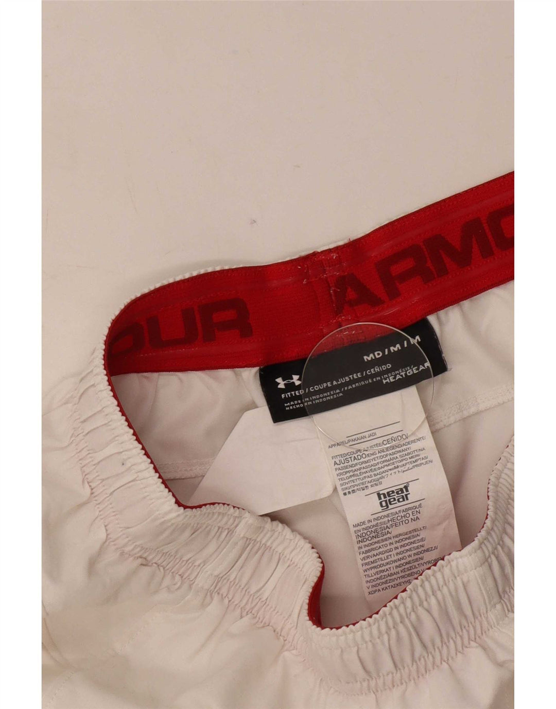 Under Armour Heat Gear Shorts deportivos para hombre Poliéster color block medio blanco