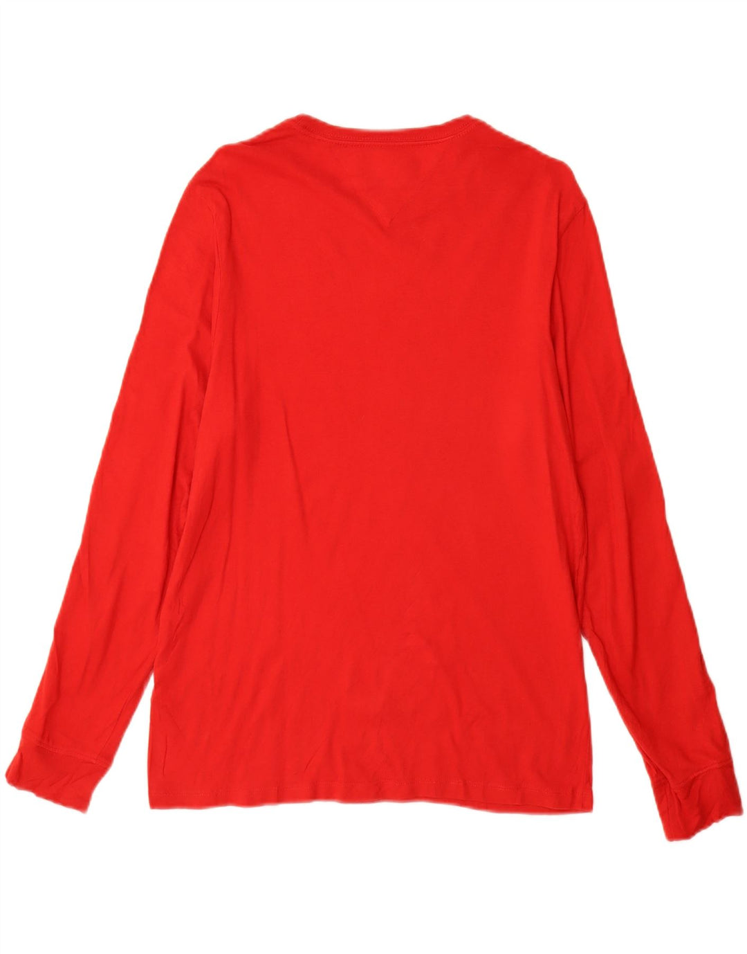 Tommy Hilfiger Top gráfico para hombre de manga larga de algodón rojo pequeño