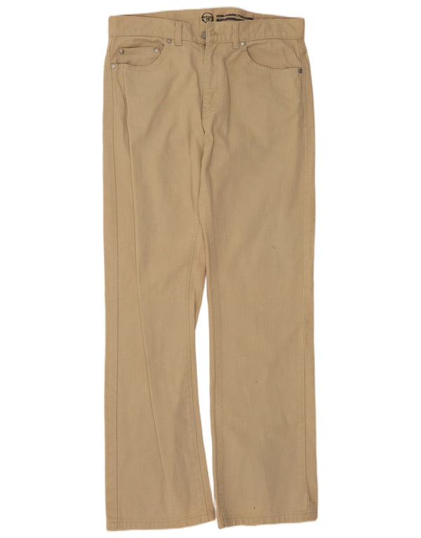 Sergio Tacchini Pantalón Casual Recto Hombre W32 L30 Algodón Beige