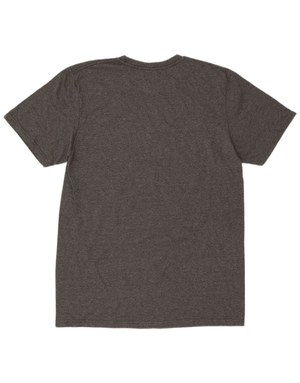 Adidas Hombre Regular Graphic Camiseta Top Algodón Gris Medio