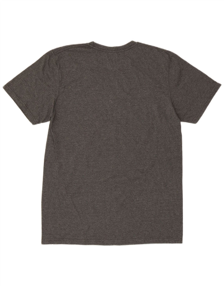 Adidas Hombre Regular Graphic Camiseta Top Algodón Gris Medio