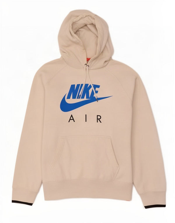 Nike Jersey con capucha gráfica para hombre, talla grande, de algodón blanco roto
