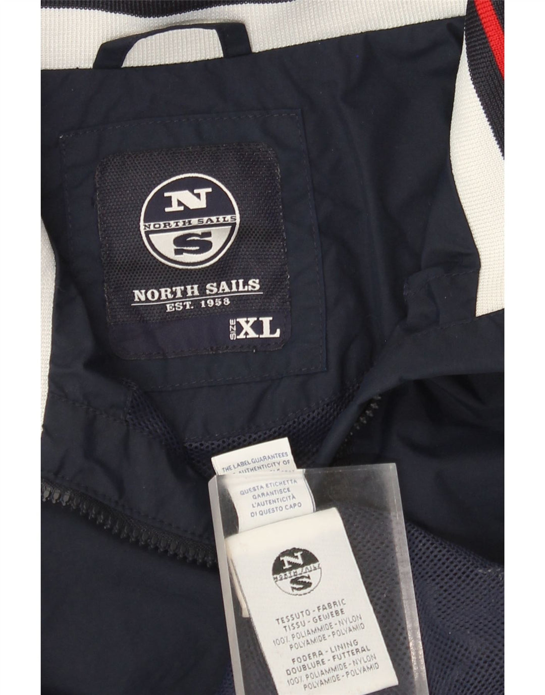 Chaqueta Bomber North Sails Hombre UK 42 XL Poliamida Azul Marino