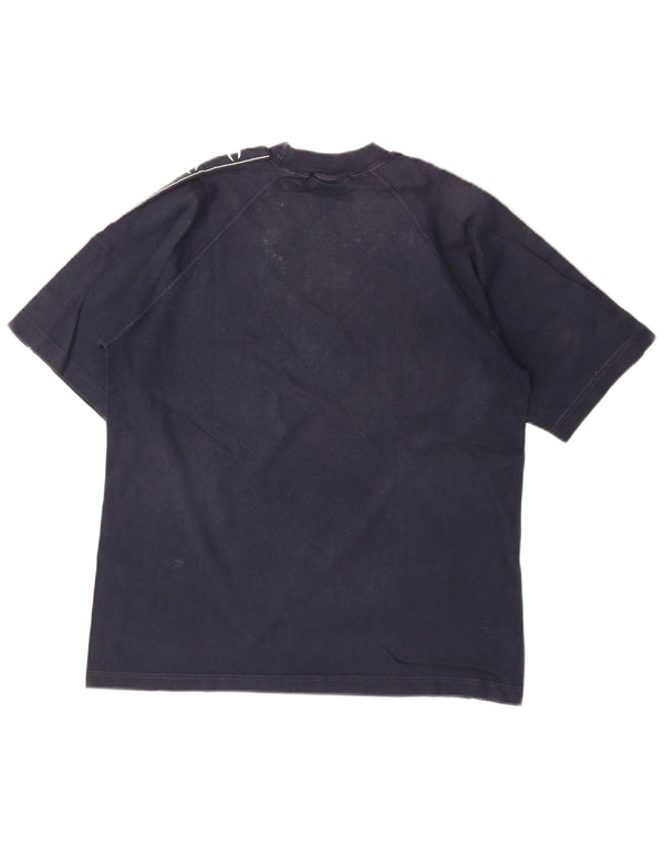 Champion Camiseta Gráfica Para Hombre Top Medium Azul Marino Colorblock Algodón