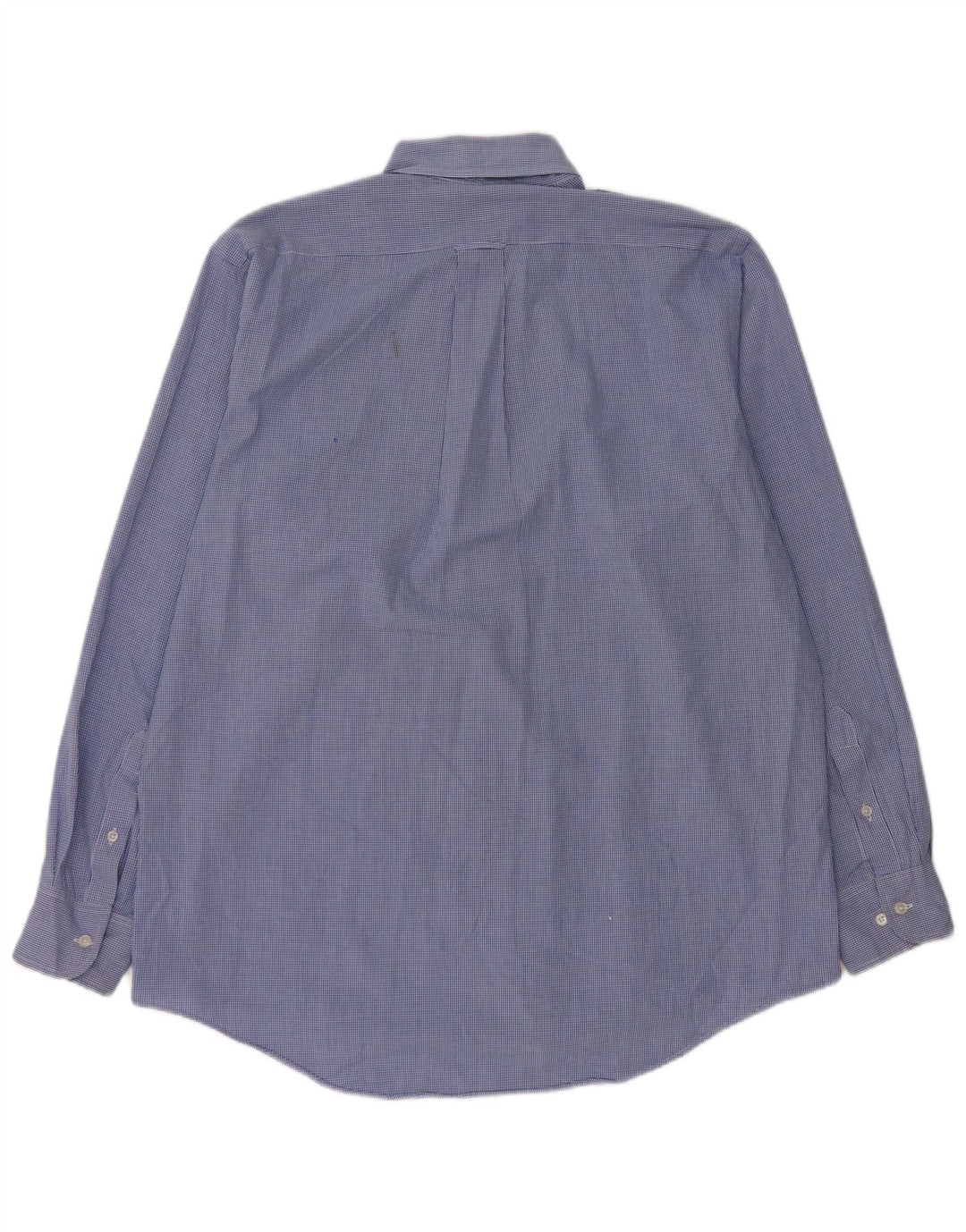 Camisa Izod Hombre Grande Algodón Vichy Azul