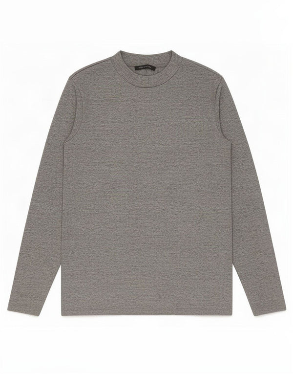 Marks & Spencer Top para mujer de manga larga UK 44 Poliéster moteado gris grande
