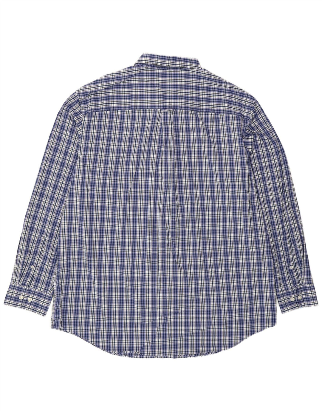 Izod Camisa alta para hombre 2XL Algodón a cuadros azul