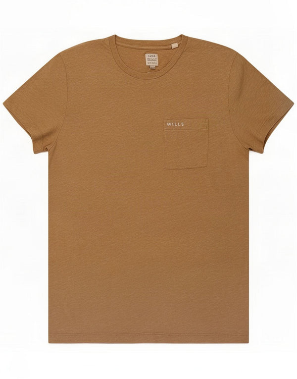 Jack Wills Camiseta para hombre Top Algodón beige medio