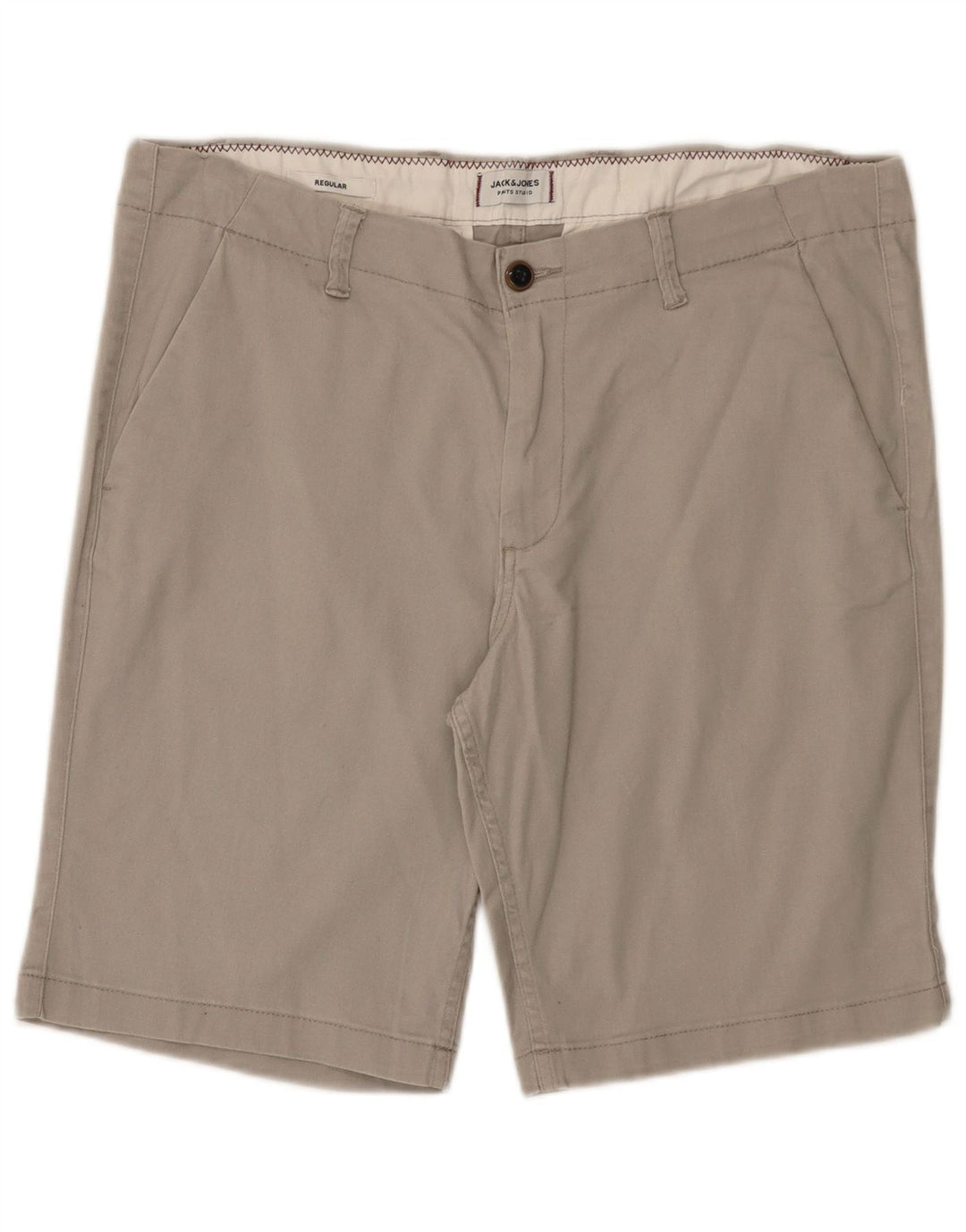 Jack & Jones Pantalones cortos chinos regulares para hombre XL W38 Algodón gris