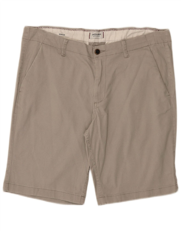 Jack & Jones Pantalones cortos chinos regulares para hombre XL W38 Algodón gris