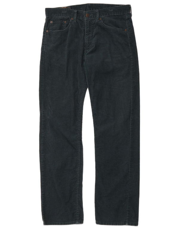 Levi's Hombre 505 Pantalones rectos de pana W32 L32 Algodón verde