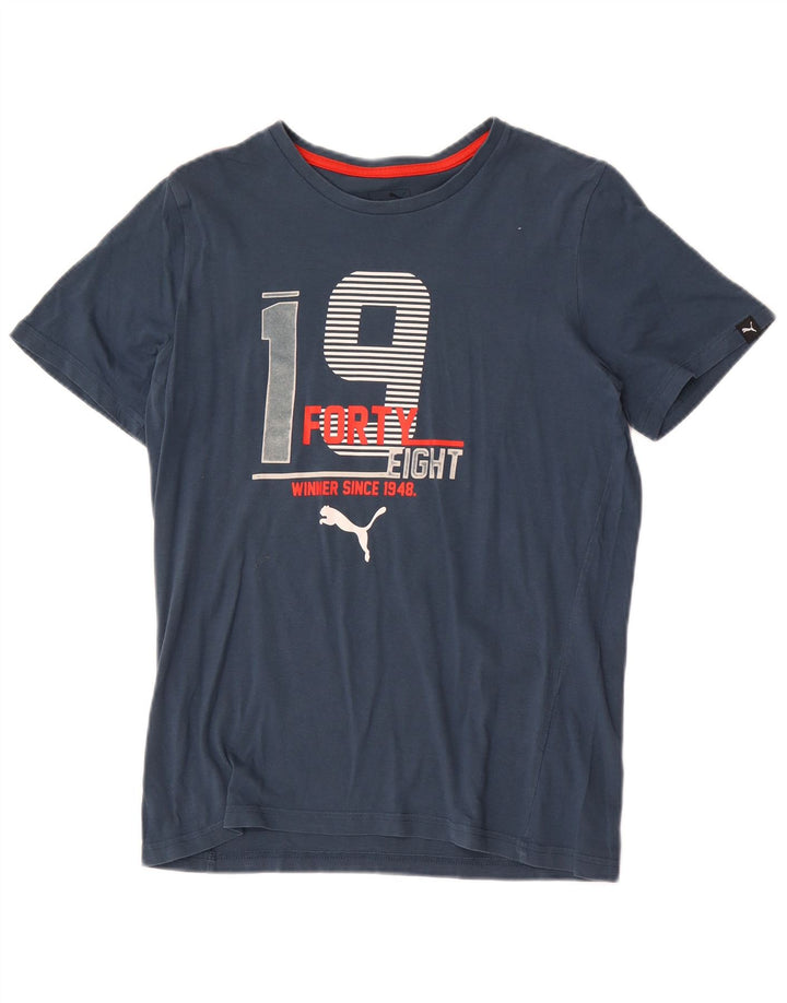 Puma Camiseta Gráfica Niño Top 13-14 Años Azul Marino