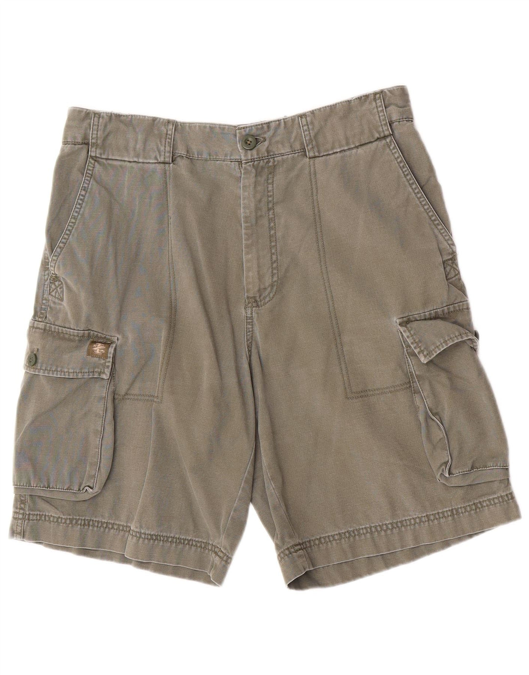 Pantalones cortos tipo cargo Izod para hombre W32 Algodón caqui mediano
