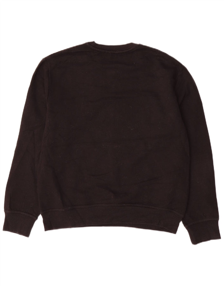 Zara Mujer Sudadera Jumper UK 44 Mediano Negro Algodón