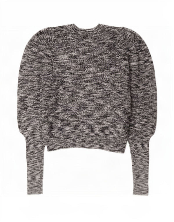 Ted Baker Suéter Corto con Cuello Barco para Mujer Talla 2 Pequeño Gris Moteado