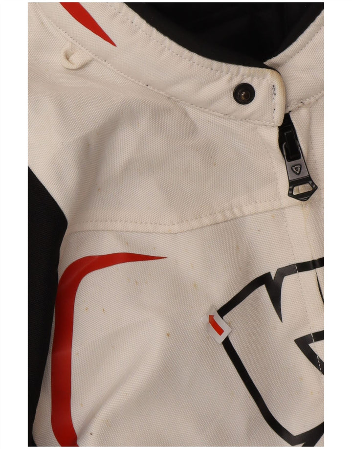 REV'IT Chaqueta motera para hombre UK 36 Small Off White Colourblock Motociclista