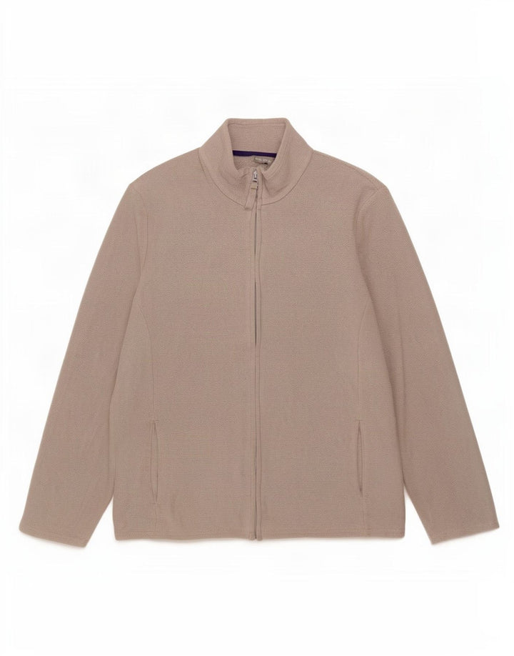 Marks & Spencer Chaqueta polar para mujer UK 46 Poliéster gris grande
