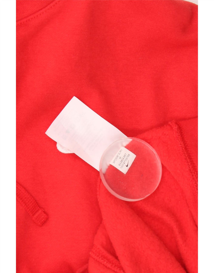 Nike - Sudadera con capucha para mujer, talla 40, algodón rojo mediano