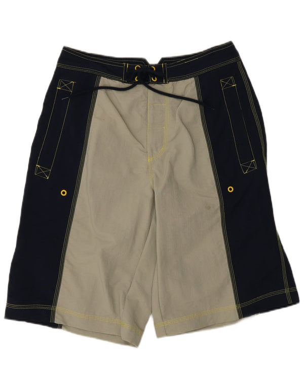 Adidas Boys Graphic Swimming Shorts 13-14 Years Navy Blue Colourblock