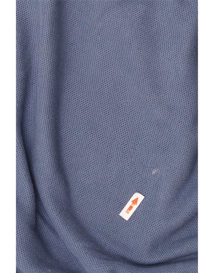 Timberland - Jersey con cuello en V para hombre, talla grande, algodón azul