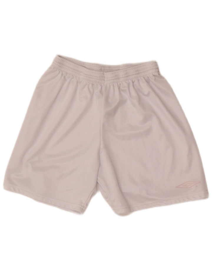 Pantalones cortos deportivos Umbro para hombre, talla grande, blanco