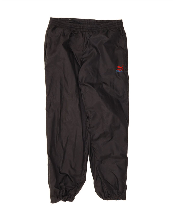 PUMA Mens Tracksuit Trousers Joggers Large  Black Polyamide Vintage Puma and Second-Hand Puma from Messina Hembry 