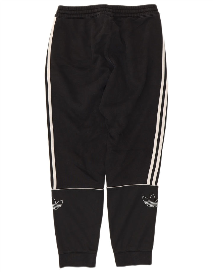 ADIDAS Hombre Graphic Chándal Pantalones Joggers Medio Algodón Negro