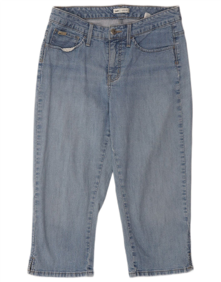 Vaqueros Capri De Cintura Baja Para Mujer Lee W28 L20 Azul
