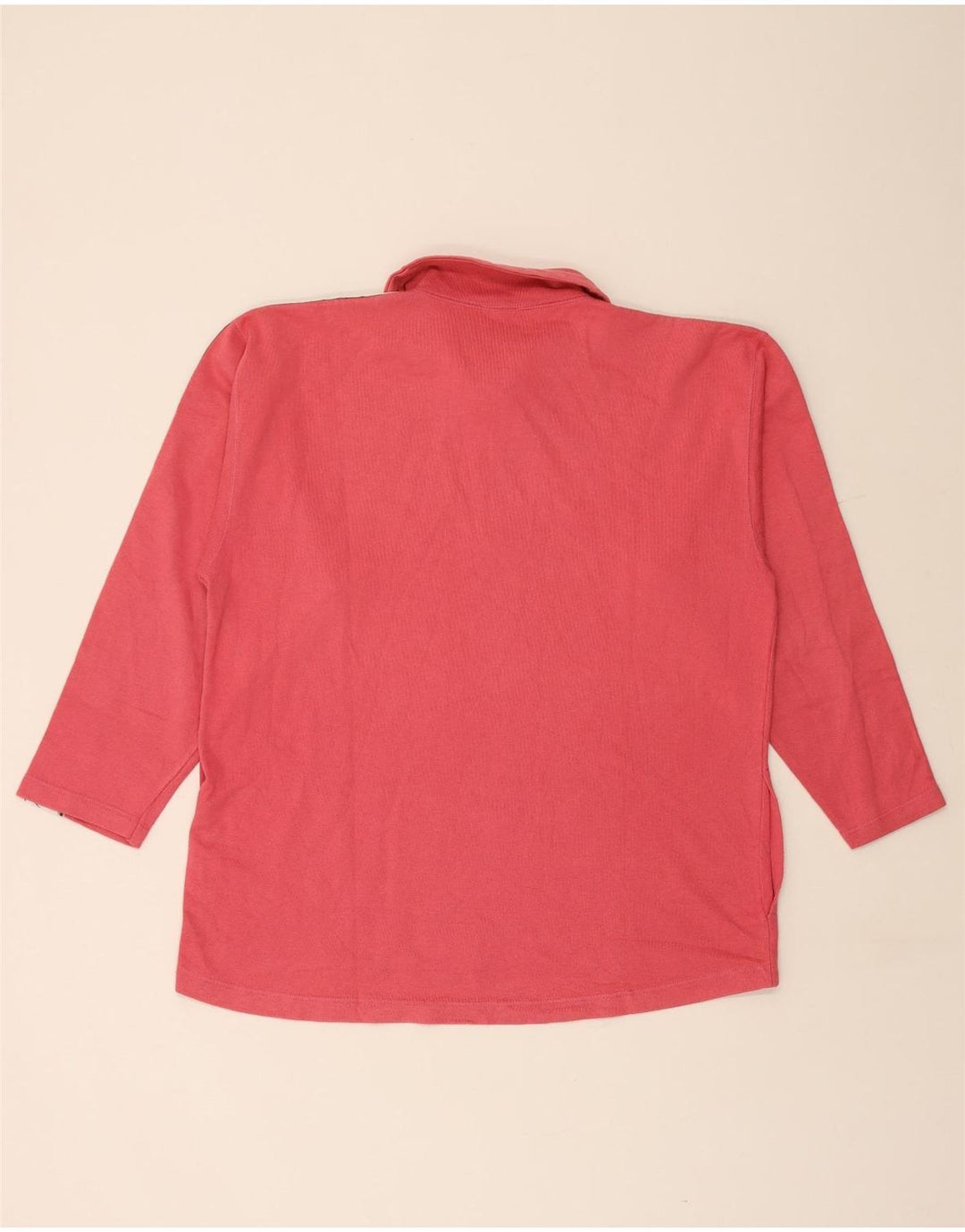 ASICS Hombre Graphic Zip Neck Sudadera Jumper Grande Algodón Rosa