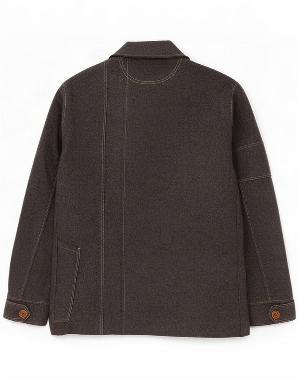 JC De Castelbajac Chaqueta utilitaria para hombre IT 52 XL Lana gris