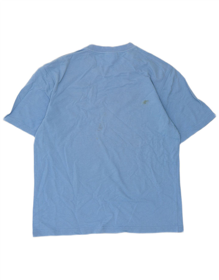 Camiseta Lacoste para hombre talla superior 4 algodón azul medio