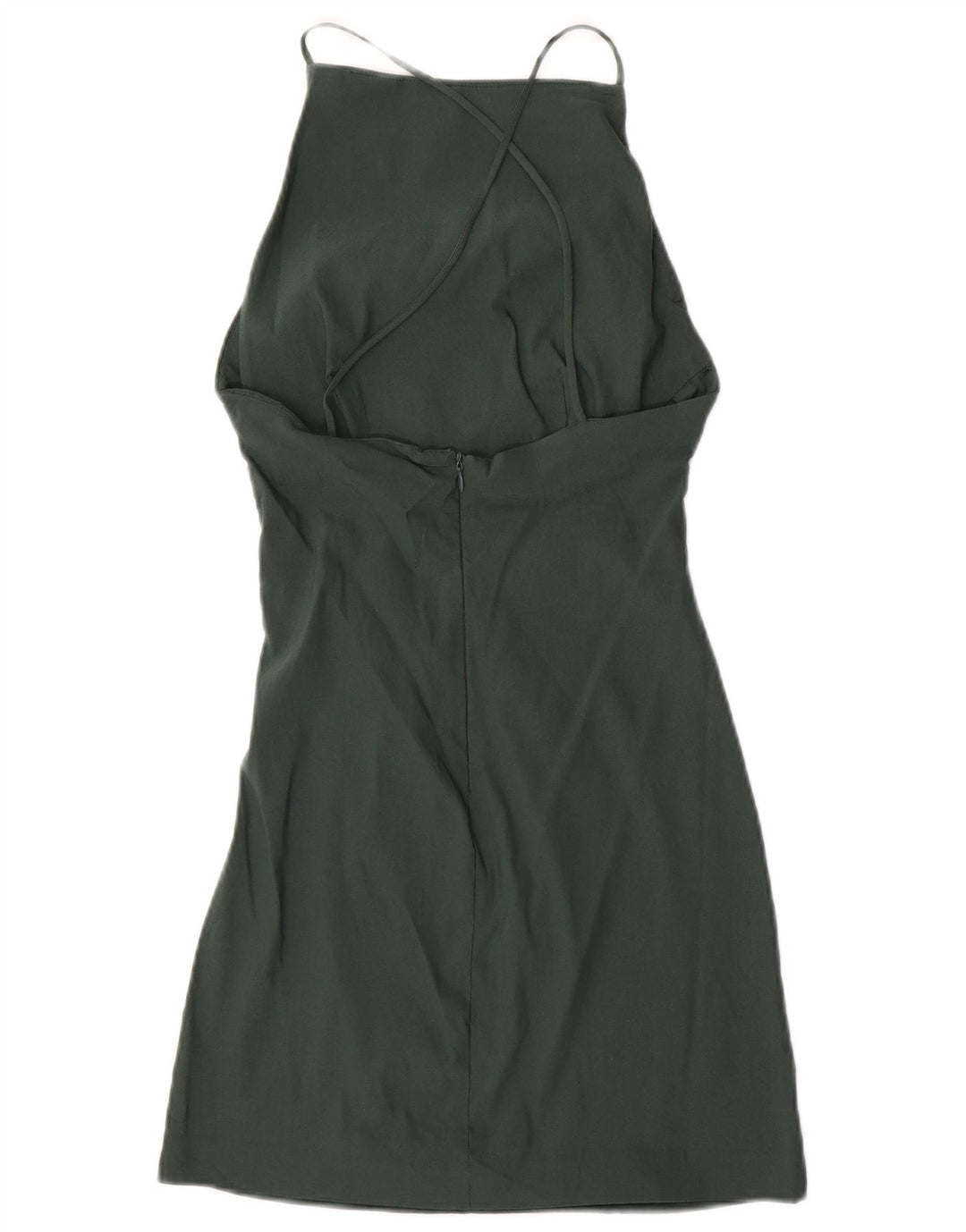 Zara Mujer Vestido De Verano Reino Unido 8 Pequeño Verde