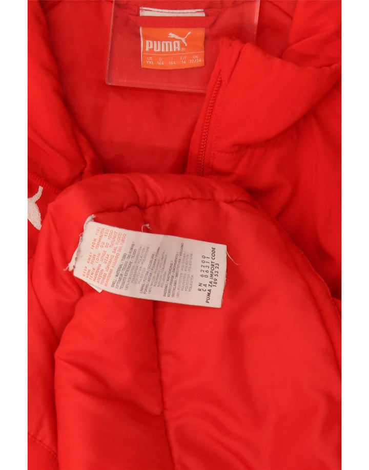 Puma Chaqueta acolchada para niño 13-14 años Rojo Colorblock Poliéster