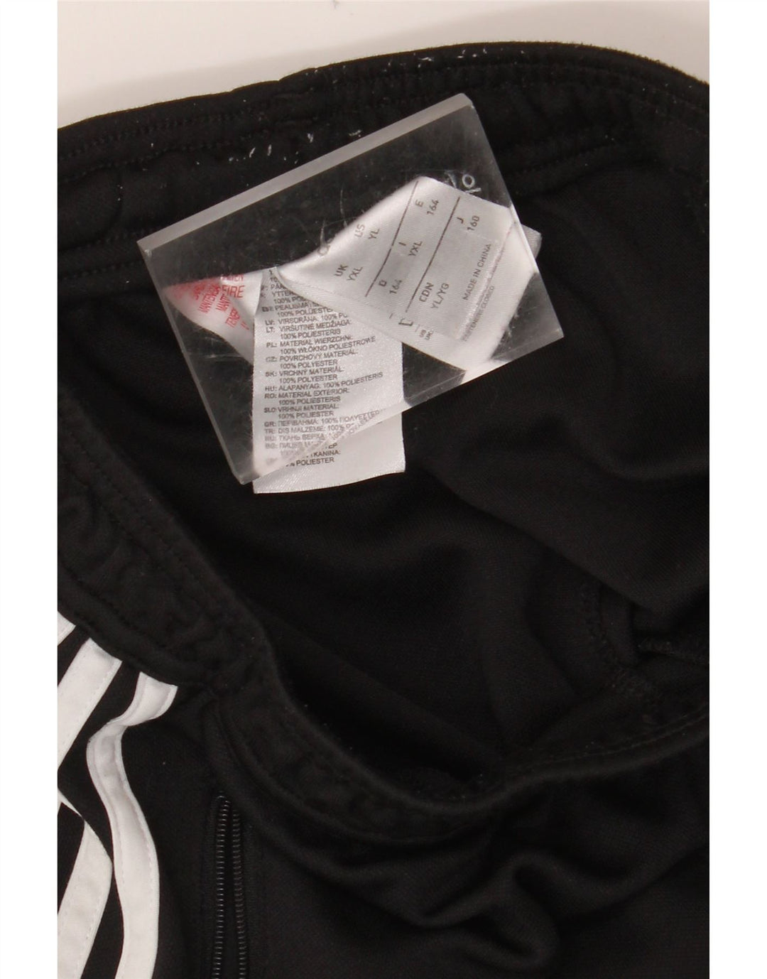 ADIDAS Pantalones de chándal Climacool para niño 13-14 años XL Negro Colorblock