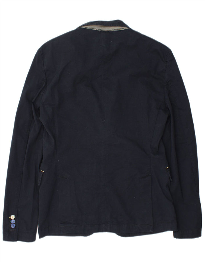 Zara Chaqueta Blazer De 2 Botones Para Hombre UK 38 Medium Azul Marino