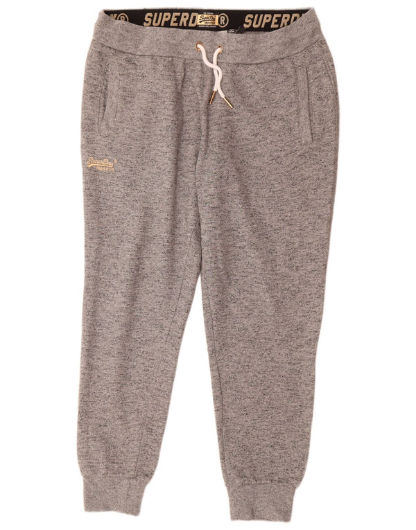 Superdry Pantalones de chándal para mujer Joggers UK 46 Large Gris Moteado de algodón