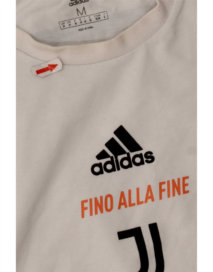Adidas Mens Juventus Graphic Top Manga Larga Medio Blanco