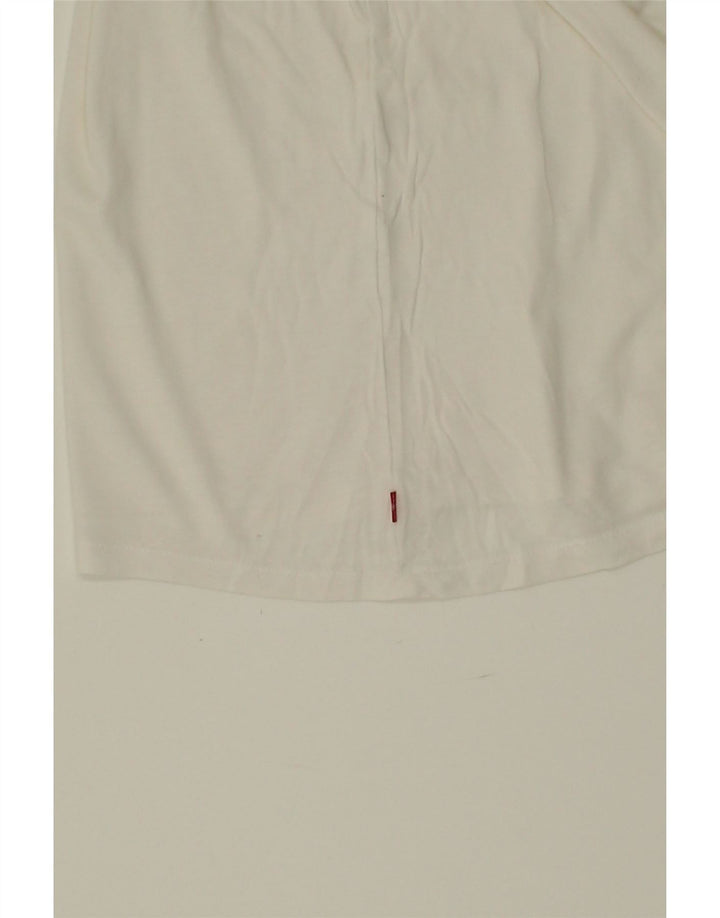 LEVI'S Mens Graphic T-Shirt Top Small White Vintage Levi's and Second-Hand Levi's from Messina Hembry 