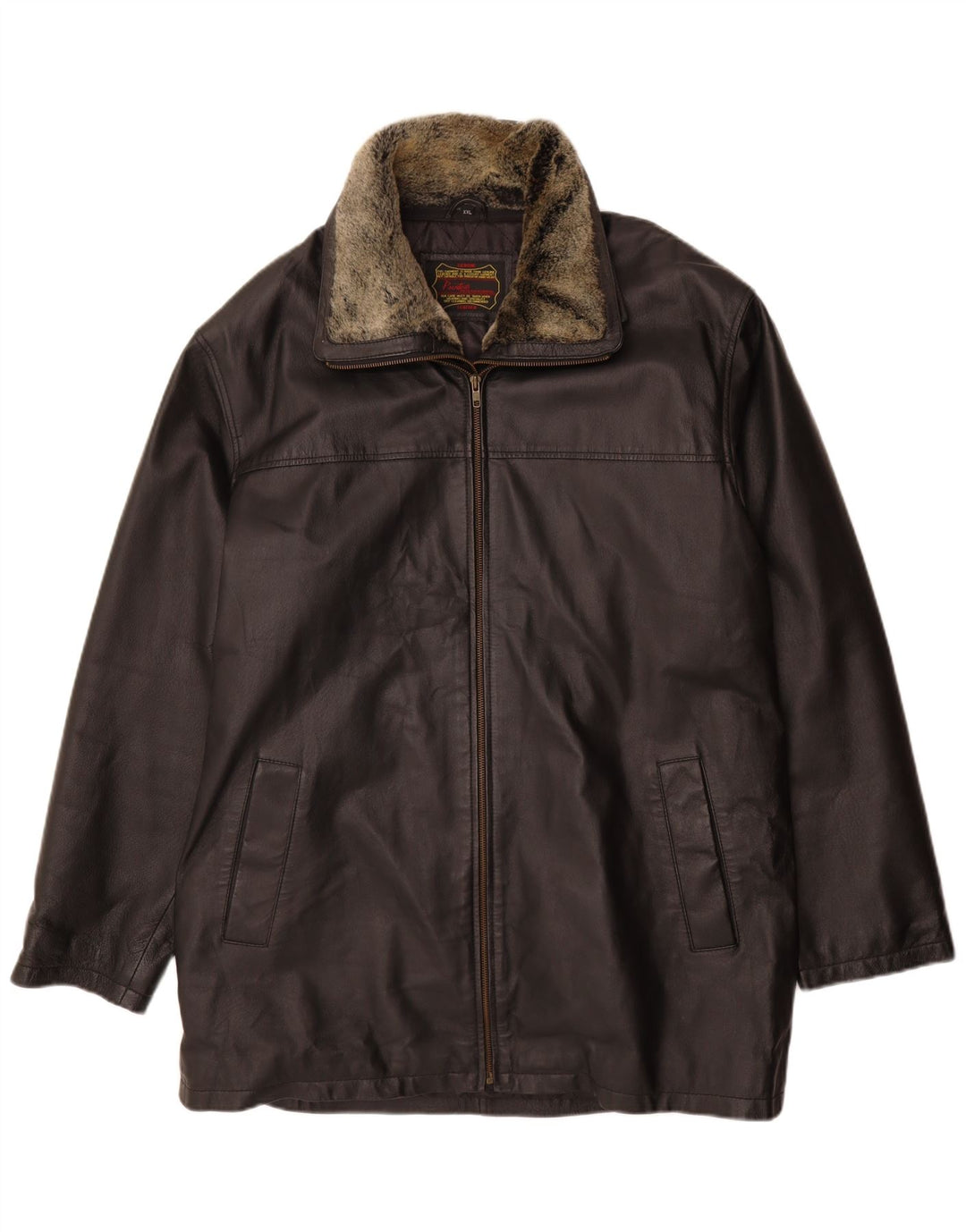 Pointers Chaqueta de cuero para hombre UK 44 2XL Cuero negro