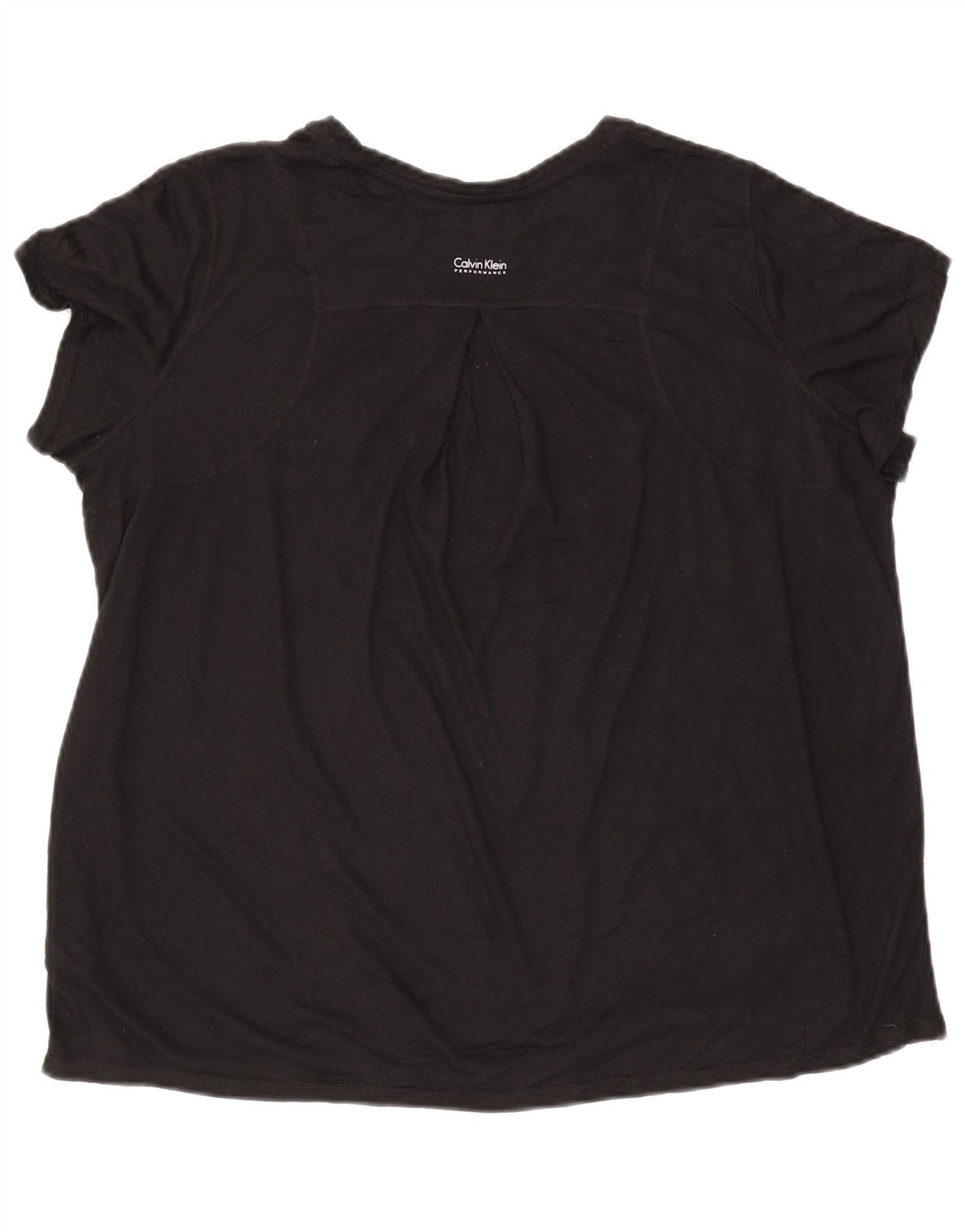 CALVIN KLEIN Camiseta para mujer Top UK 20 2XL Negro Poliéster