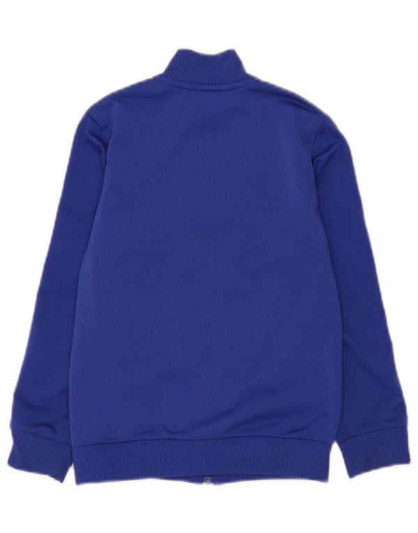 Adidas - Chaqueta de chándal para niño, 7-8 años, color azul, poliéster