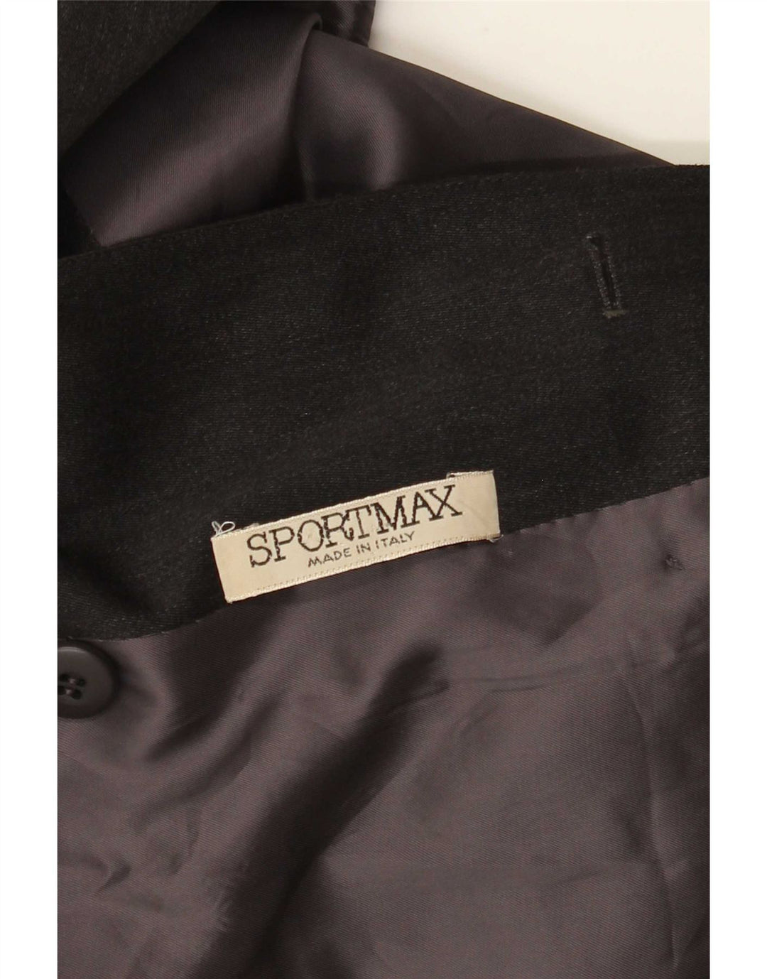 Sportmax Abrigo cruzado para mujer UK 44 Gris medio