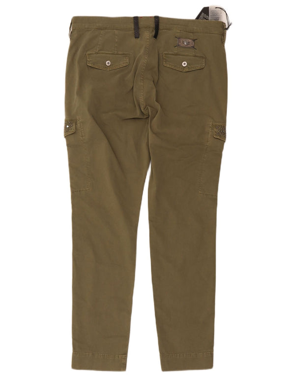 RA-RE Pantalones cargo ajustados para mujer W31 L27 Algodón caqui