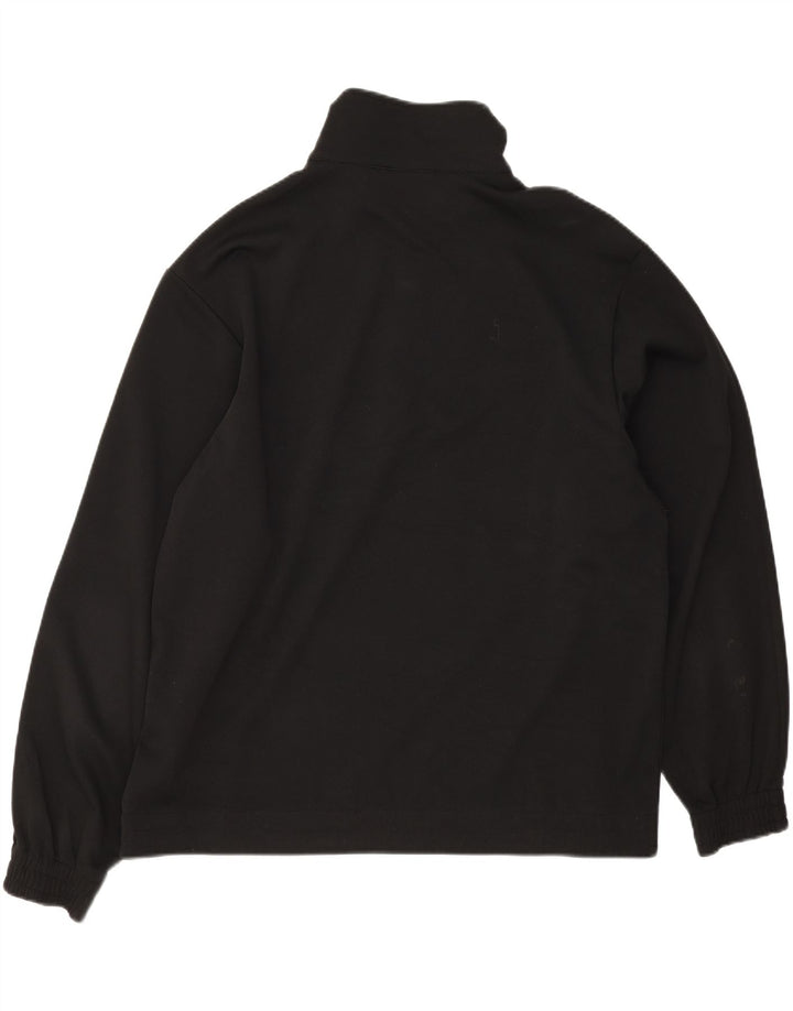 Lotto Hombre Cremallera Cuello Sudadera Jumper XL Negro Poliéster