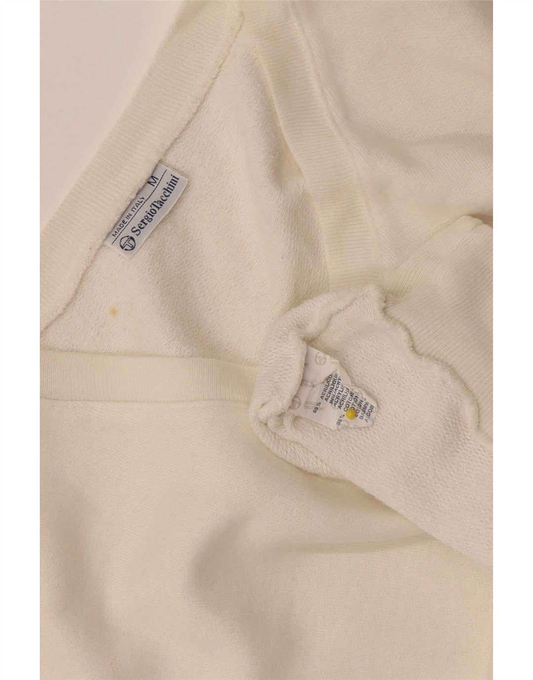 Sergio Tacchini Sudadera Sin Mangas Jumper Medium Blanco Acrílico Hombre