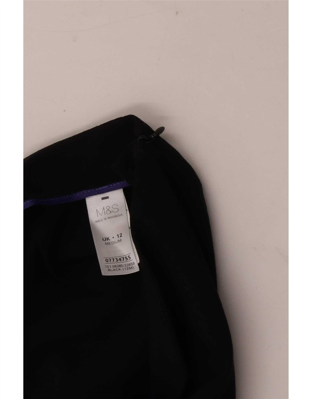 Marks & Spencer Pantalones de traje con corte de bota para mujer UK 12 Medium W32 L30 Negro