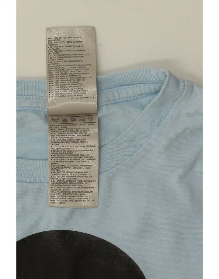 Nike - Camiseta gráfica para hombre, parte superior de algodón azul medio