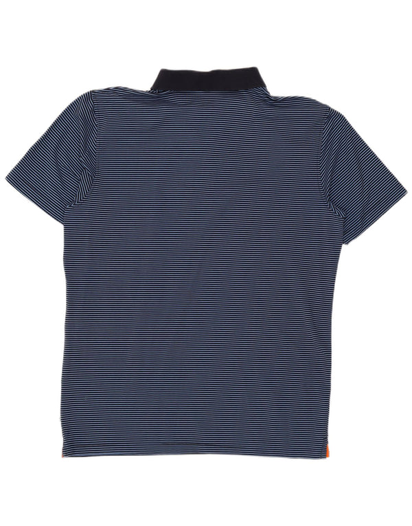 Polo Calvin Klein para hombre de algodón a rayas azul marino grande
