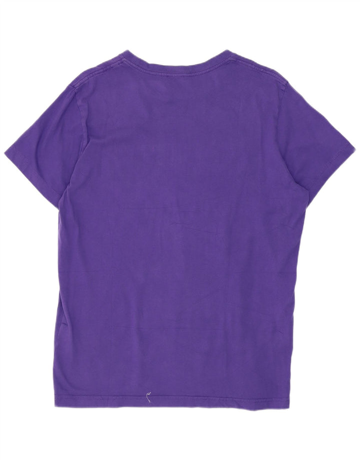 Diesel Mujer Camiseta Gráfica Top Grande Púrpura Clásico
